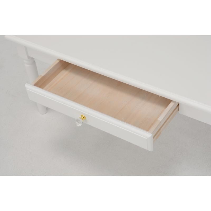 テーブル (ホワイト) MT-6148WH デスク 机 ちゃぶ台 引き出し付 リビング ダイニング 食卓 一人暮らし 幅75 | HAGiHARA | 05