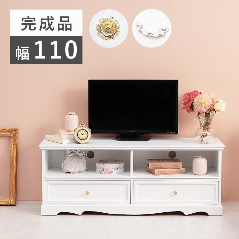 HAGiHARA（萩原） テレビ台（クリスタル取っ手） MTV-6593WH