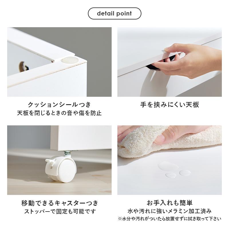 伸縮式コスメワゴン MUD-6629WH ドレッサー 大容量収納 ミラー付き かわいい おしゃれ ワゴン キャスター付き 鏡台 コスメボックス LEDライト付きミラー | HAGiHARA | 15