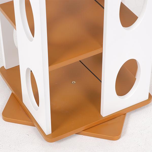 HAGiHARA 回転ラック MUD-7180 本棚 マガジンラック 書斎 リビング