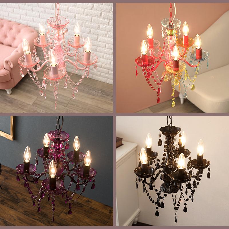 シャンデリア５灯 NL-8605 天井照明 LED対応 インテリア リビング ダイニング 子供部屋 模様替え | HAGiHARA | 06