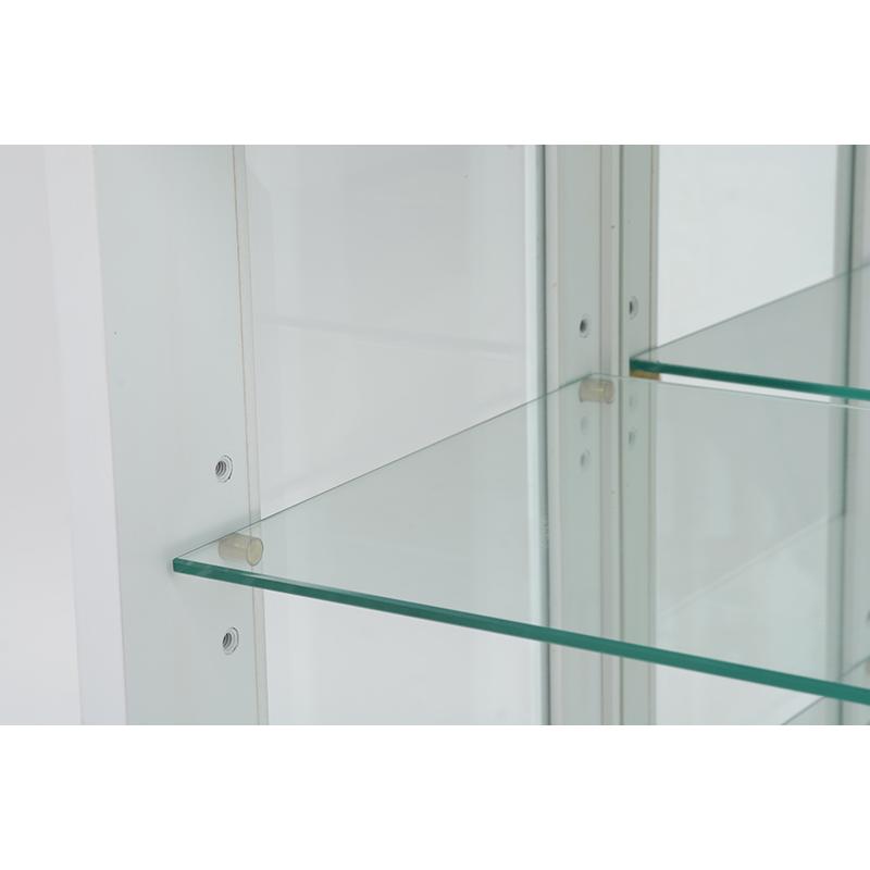 ヴィオレッタシリーズ ガラスキャビネット RCC-1234AW アンティークホワイト ホワイト 白 収納 キャビネット | HAGiHARA | 04