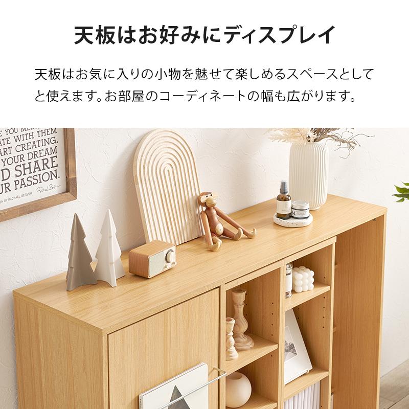 スライド棚付きコミックラック RCC-1565 幅120　収納 漫画 マガジン 本棚 CD 大容量 スリム コンパクト 便利 整頓 | HAGiHARA | 15