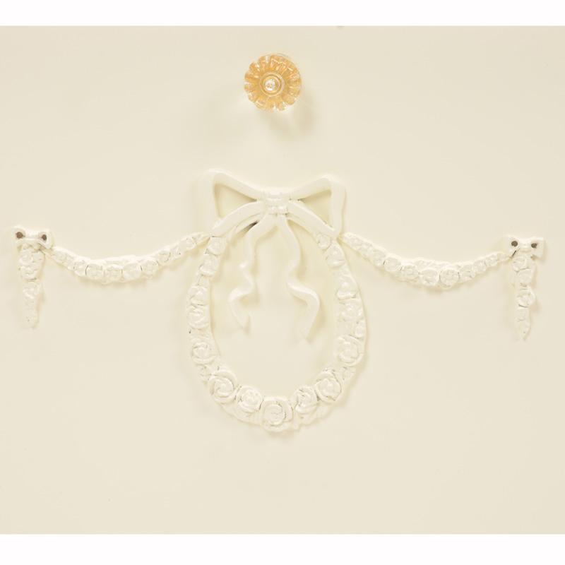 サイドチェスト(ホワイト) RCH-1852WH  白 収納 キャビネット 子供部屋 小物収納 リビング リボン | HAGiHARA | 01