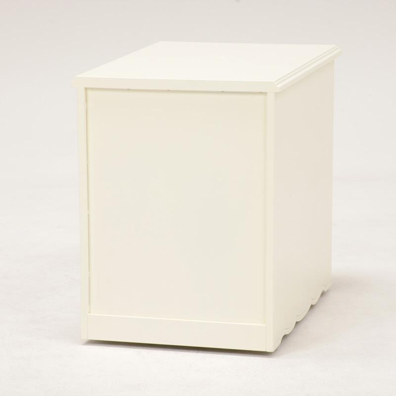 サイドチェスト(ホワイト) RCH-1852WH  白 収納 キャビネット 子供部屋 小物収納 リビング リボン | HAGiHARA | 03