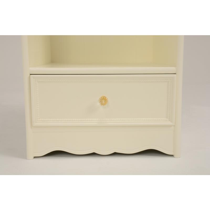 ハンガーラック（ホワイト）RKK-1859WH 収納 引出し付き 衣類収納 リボン 子供部屋 白 | HAGiHARA | 05