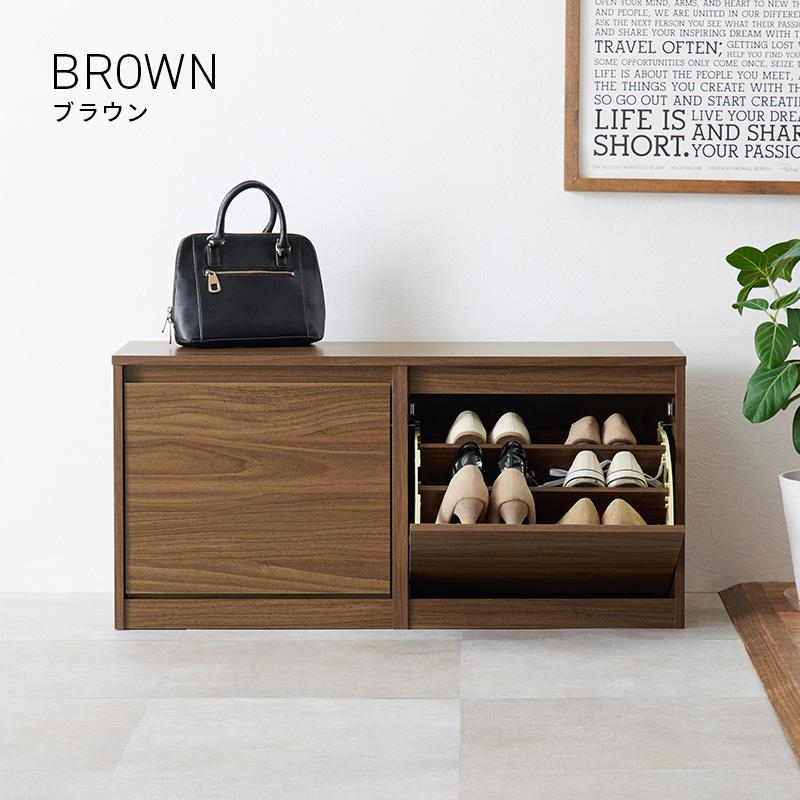 シューズベンチ RSB-1554 ベンチ 玄関 玄関イス スリッパ収納 スリッパラック 靴収納 シューズラック エントランス | HAGiHARA | 01