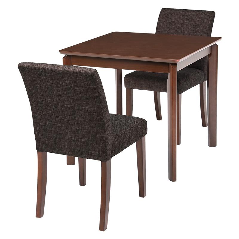 ダイニング３点セット VDS-7301DBBR-3S ブラウン リビング 新生活 ダイニングセット 椅子 | HAGiHARA
