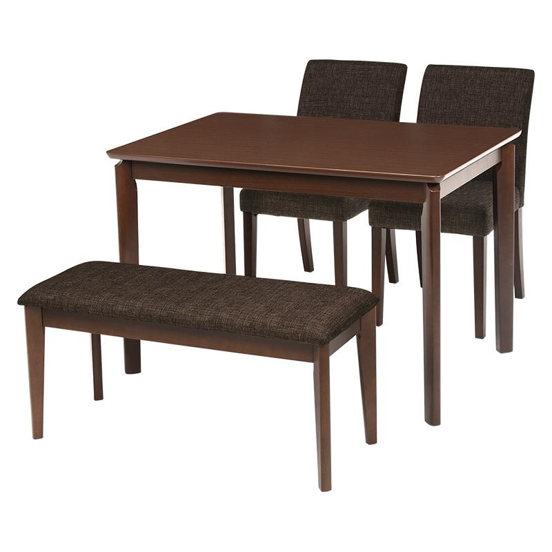 ダイニング４点セット VDS-7301DBBR-4S ブラウン リビング シンプル 新生活 ダイニングセット 椅子 | HAGiHARA