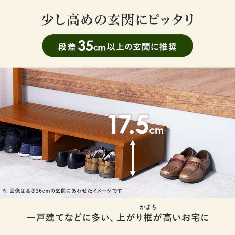 HAGiHARA（萩原） 手すり付き玄関踏み台（片側手すり・ワイド） VH