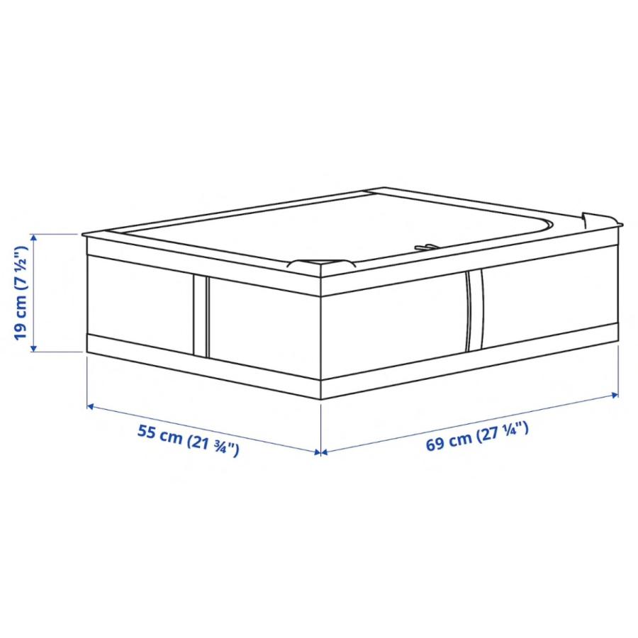 イケア（IKEA） SKUBB スクッブ 収納ケース ホワイト 収納 69x55x19 cm