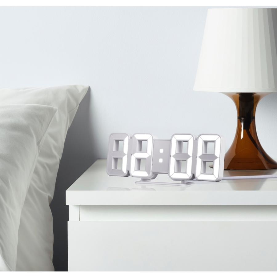 IKEA イケア NOLLATTA ノルオッタ アラームロック ホワイト 時計 置時計 目覚まし時計 | イケア | 01