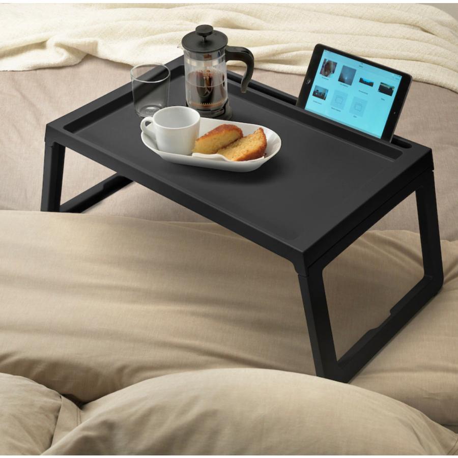 ベッドトレイ IKEA KLIPSK クリプスク 人気商品 サービングトレイ ブラック イケア 北欧 おしゃれ かわいい 在宅勤務グッズ ポリプロピレンプラスチック 黒 | イケア | 01