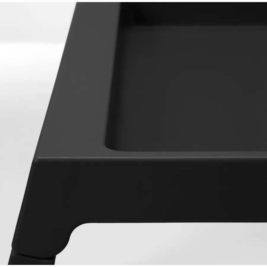 ベッドトレイ IKEA KLIPSK クリプスク 人気商品 サービングトレイ ブラック イケア 北欧 おしゃれ かわいい 在宅勤務グッズ ポリプロピレンプラスチック 黒 | イケア | 03