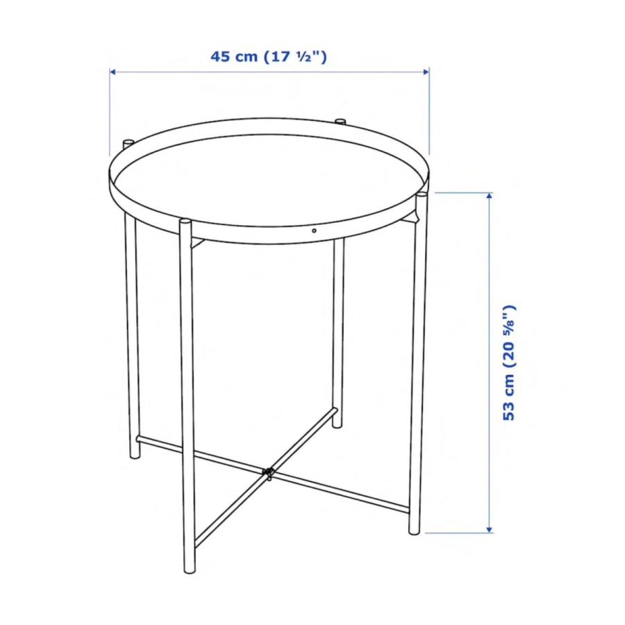 IKEA イケア GLADOM グラドム トレイテーブル ホワイト サイドテーブル 人気 トレー テーブル 軽量 | イケア | 11