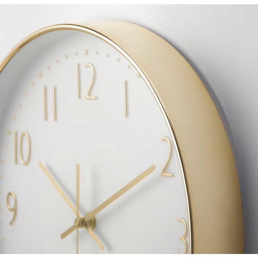 IKEA イケア JANKIG イェンキグ 時計 ウォールクロック ゴールドカラー 30cm | イケア | 03