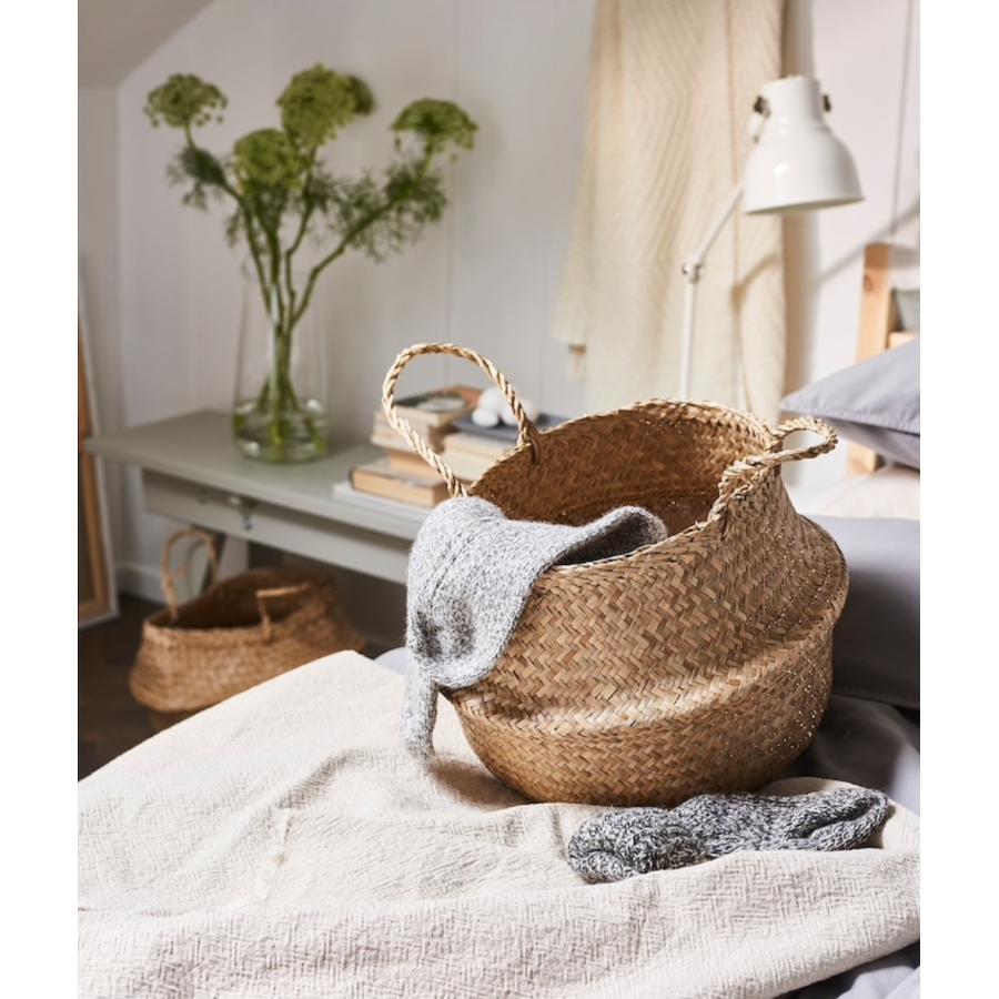 イケア IKEA FLADIS フローディス バスケット シーグラス（水草） 25cm