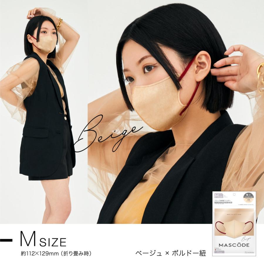 【お気にいる】 Sun Smile マスク マスコード MASCODE 3D M 7枚入り 立体型 安全・保護用品