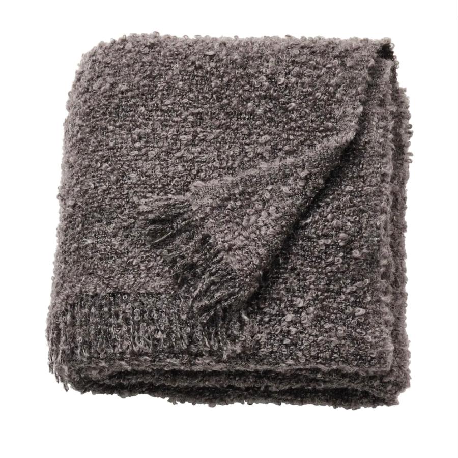 IKEA イケア EVALI エヴァリ ひざ掛け ホワイト ダークグレー | イケア | 02