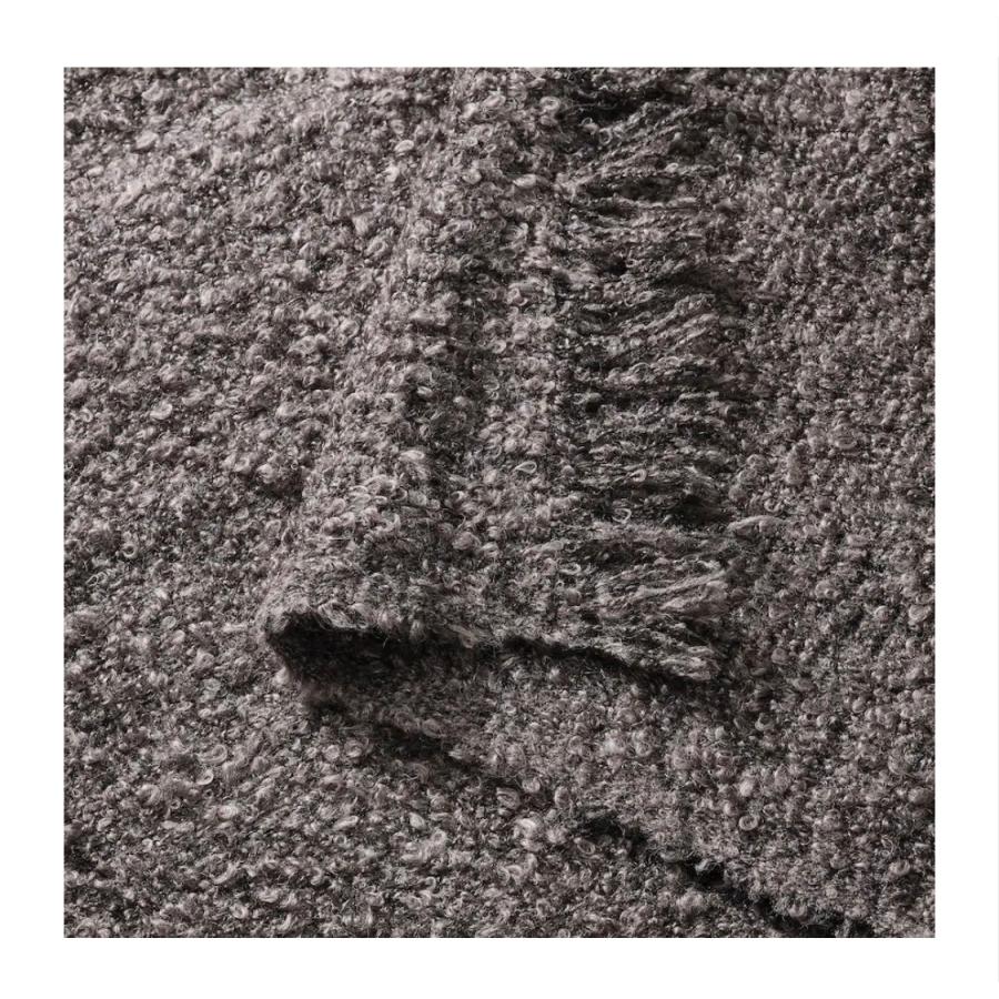 IKEA イケア EVALI エヴァリ ひざ掛け ホワイト ダークグレー | イケア | 03