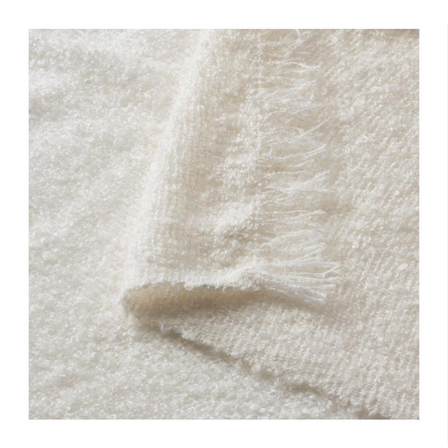 IKEA イケア EVALI エヴァリ ひざ掛け ホワイト ダークグレー | イケア | 04