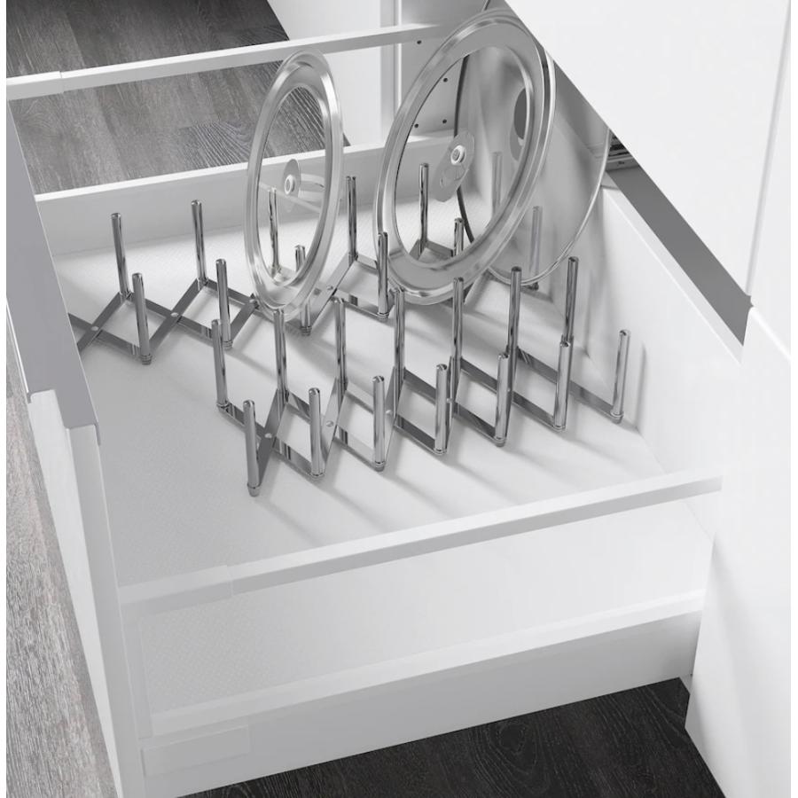 IKEA イケア VARIERA ヴァリエラ 鍋ぶたオーガナイザー ステンレススチール 水切り 収納 キッチン 引出し 整理 | イケア | 01