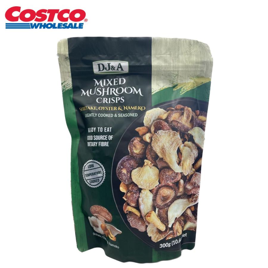 【特別価格】コストコ DJ&A ミックス シイタケマッシュルームクリスプ 300g しいたけ チップス ビーガン スナック菓子 椎茸 ひらたけ なめこ | コストコ