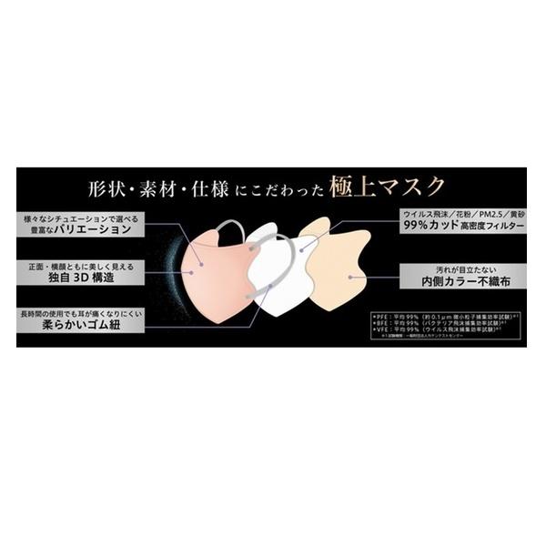 【２袋セット】マスク マスコード MASCODE 3D M 7枚入り 立体型マスク 不織布マスク モカブラウン ピンク紐 ２個セット 人気 | Sun Smile | 04