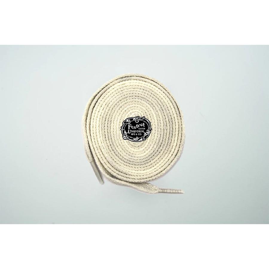 靴ひも フォックス トロット ユニフォーム Foxtrot Uniform Fade-Away Laces くつひも シューレース 靴 紐 平紐 白 ホワイト | 