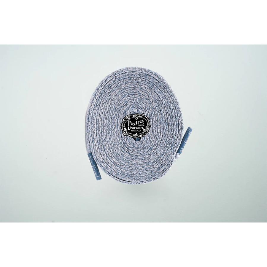 靴ひも フォックス トロット ユニフォーム Foxtrot Uniform Melange Shoelaces くつひも シューレース 靴 紐 平紐 水色 青 ブルー | 