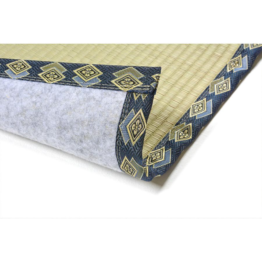 フリーカット裏付き い草カーペット みすず 江戸間8畳 江戸間8帖 約352×352cm 158012080 補修テープ付き ラグ 上敷き はっ水加工 双目織 カット可 畳 | HAGiHARA | 16