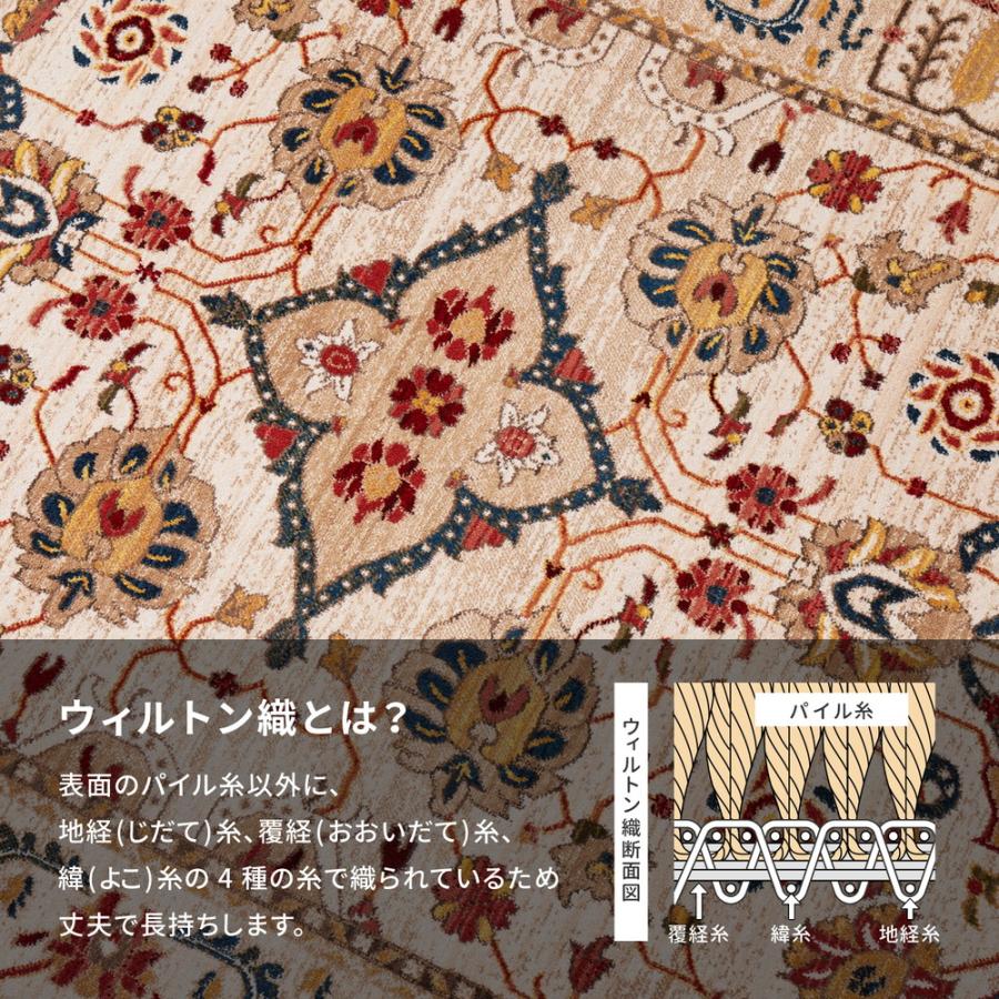 ウィルトンラグ　RAKKAS(ラッカス)　ヴィフ　240621000　ラグ　カーペット　約140×200cm(折りたたみ)　トルコ製　マット | HAGiHARA | 04