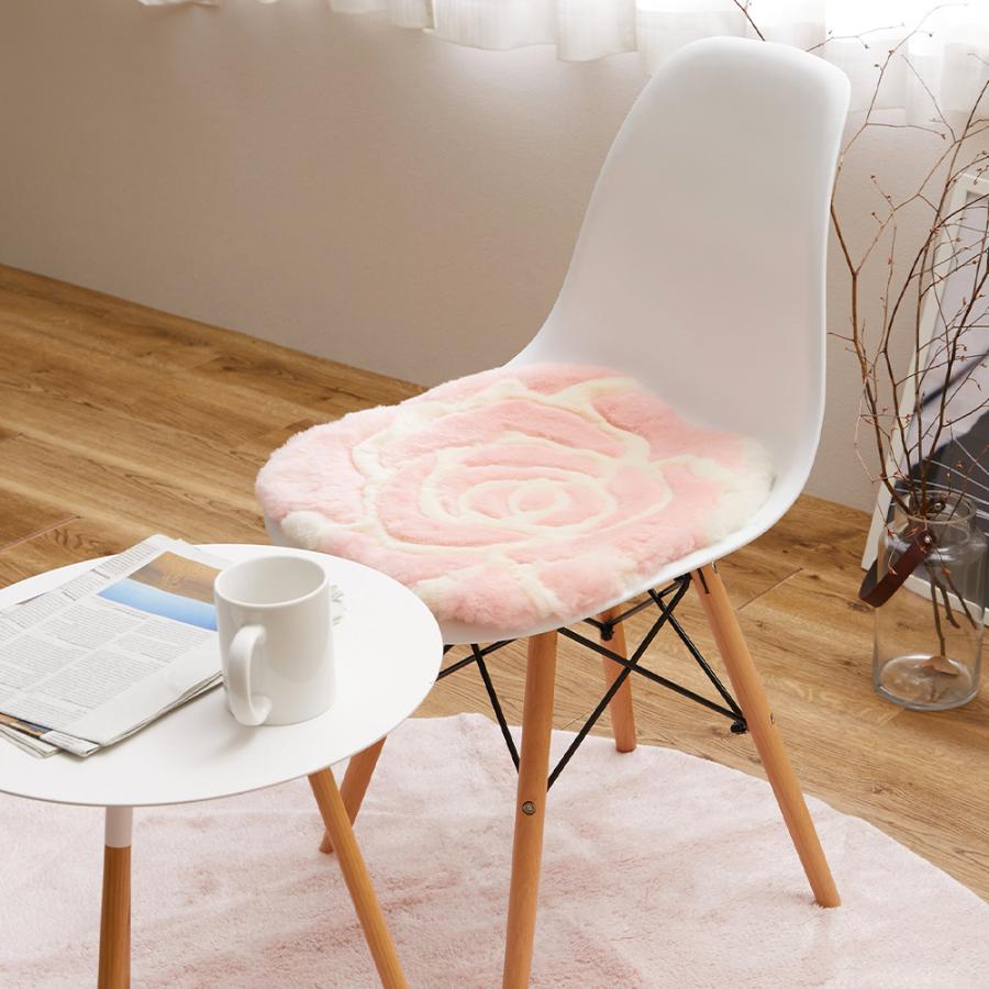 HAGiHARA（萩原） ムートンクッション 240637701 M-2000 約40×38cm