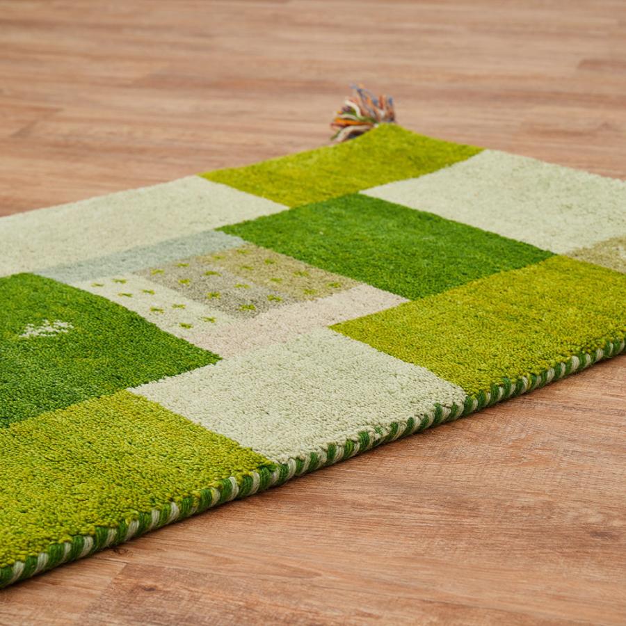 HAGiHARA（萩原） ギャッベ マット GABBEH Dシリーズ 約45×75cm