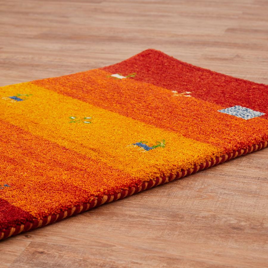 HAGiHARA（萩原） ギャッベ マット GABBEH Dシリーズ 約45×75cm