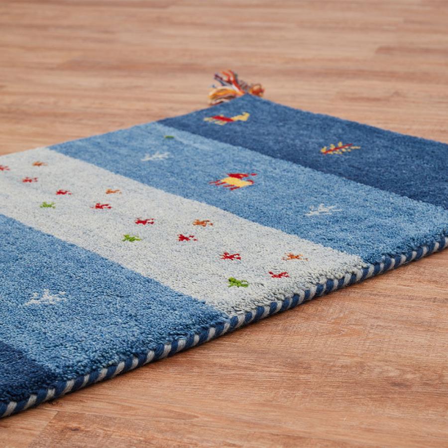 HAGiHARA（萩原） ギャッベ マット GABBEH Dシリーズ 約45×75cm