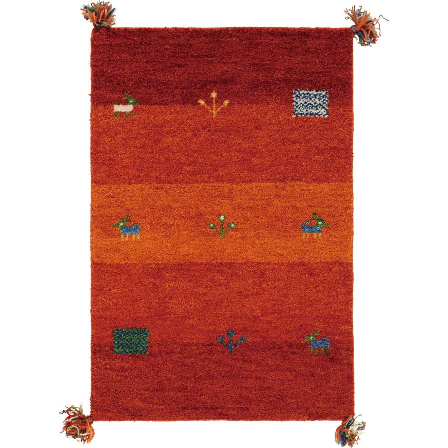 ギャッベラグ　GABBEH　Dシリーズ　270015230　ラグ　マット　約70×120cm　インド製 | HAGiHARA | 03