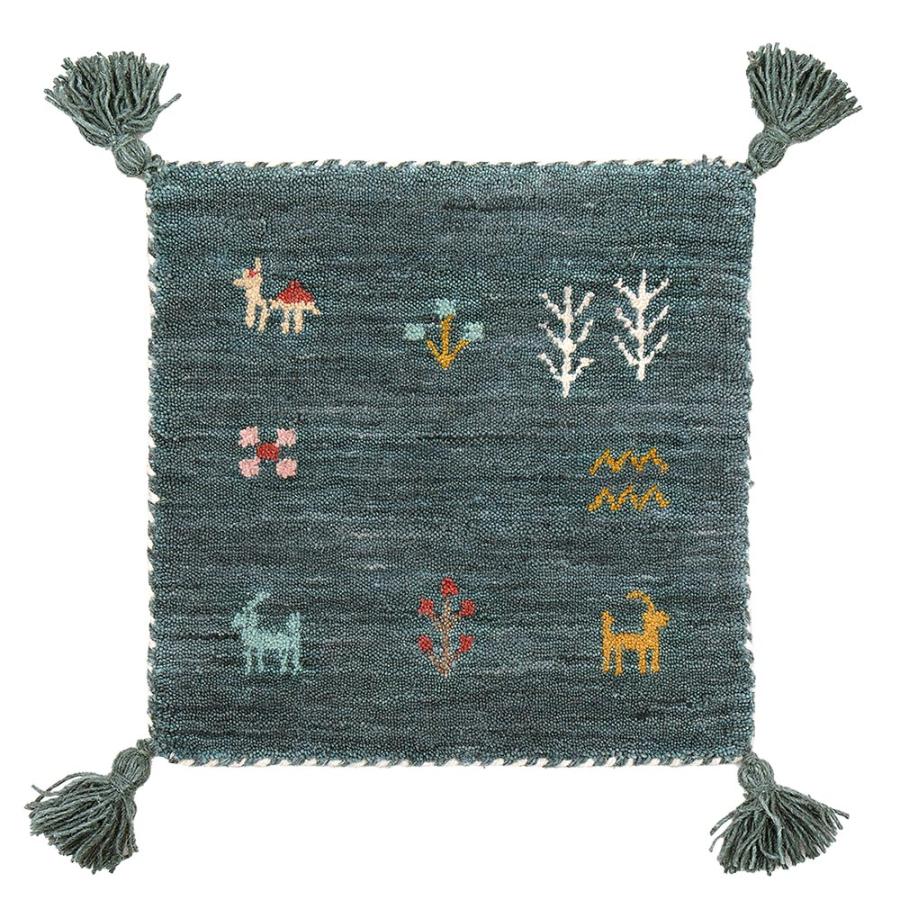 HAGiHARA（萩原） ギャッベ チェアパッド 約40×40cm 270104000 ギャベ