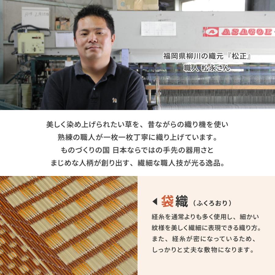 国産い草玄関マット(裏貼り)  エルモード 81830250 約30×150cm 日本製 滑りにくい ドアマット フロアマット エントランス キッチン 廊下 | HAGiHARA | 03