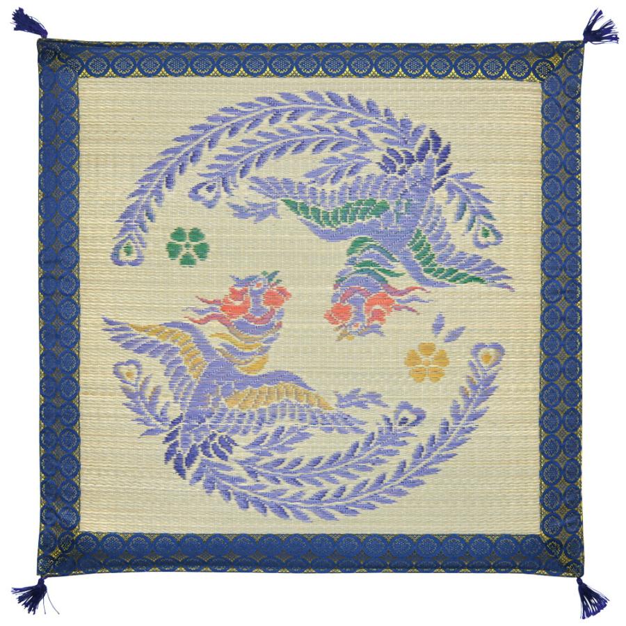 い草袋織座布団 鳳凰柄 HAGiHARA（萩原） 国産い草御前座布団 鳳凰(ほうおう) 81851900 約70