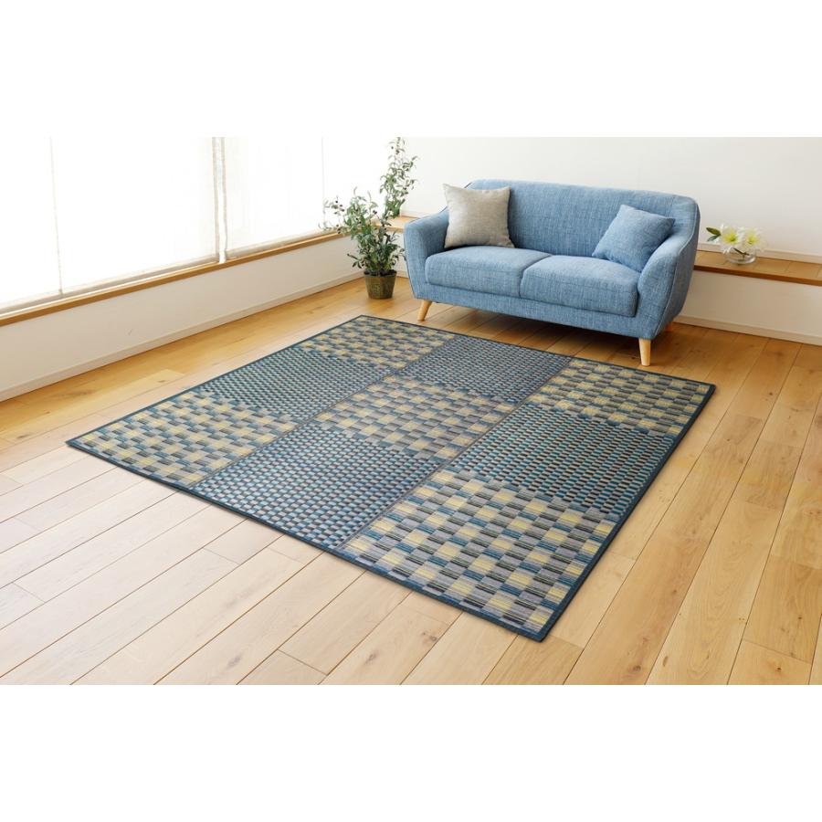 収納簡単 はっ水 い草ふっくらラグ キハチ 約240×320cm 81948404 滑り止め付き 畳 たたみ 撥水 湿度調整 抗カビ 和室 和風 吸湿 消臭 コンパクト | HAGiHARA | 11