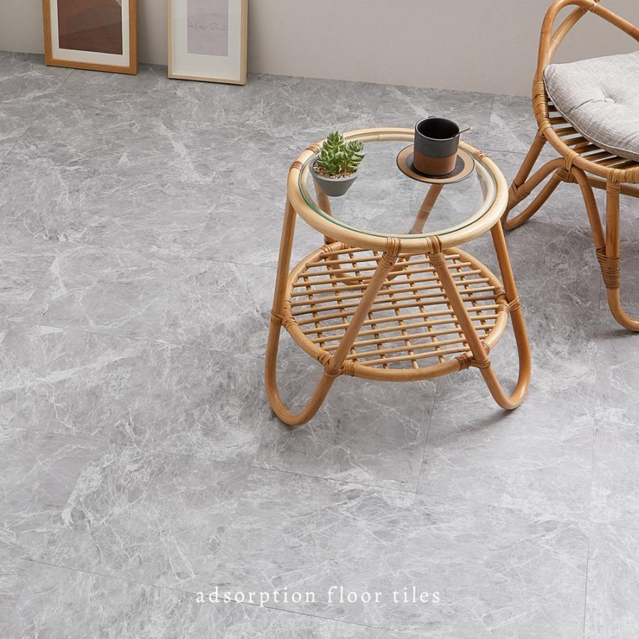 【20枚セット】貼ってはがせる ストーン調フロアタイル 81965710 20枚組 1畳分 軽量 切断可 工具不要 耐久性 | HAGiHARA | 05