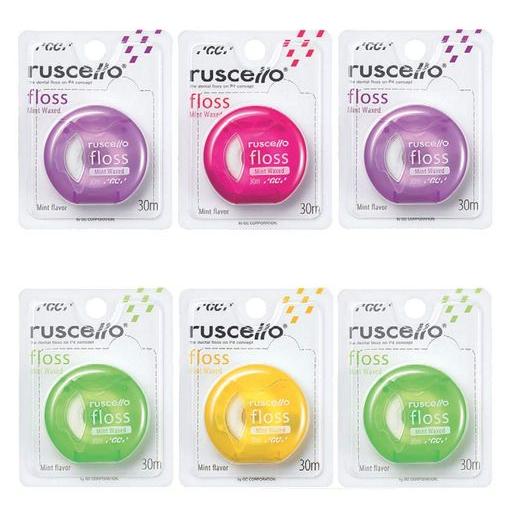 GC ジーシー ルシェロ フロス ミントワックス 30m 6個 デンタルフロス 歯科販売（Yahoo!・Dental First ヤフー店）
