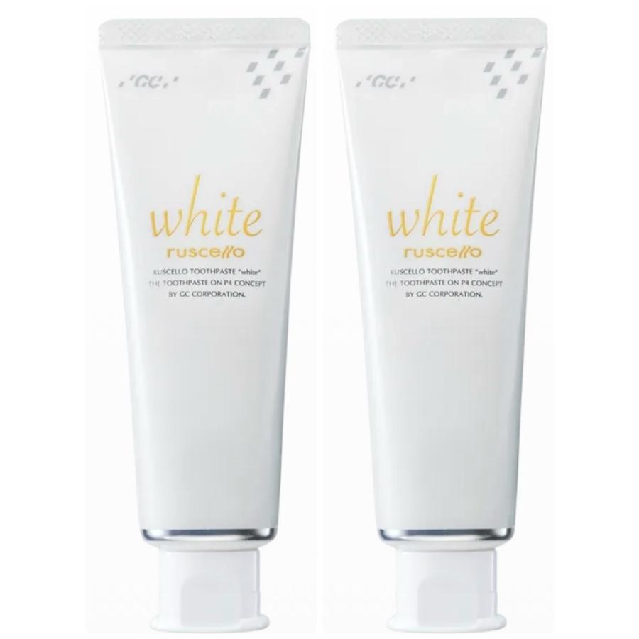 GC ジーシー ルシェロ 歯磨きペースト ホワイト 100g 2本 ホワイトニング 歯磨き粉（Yahoo!・Dental First ヤフー店）