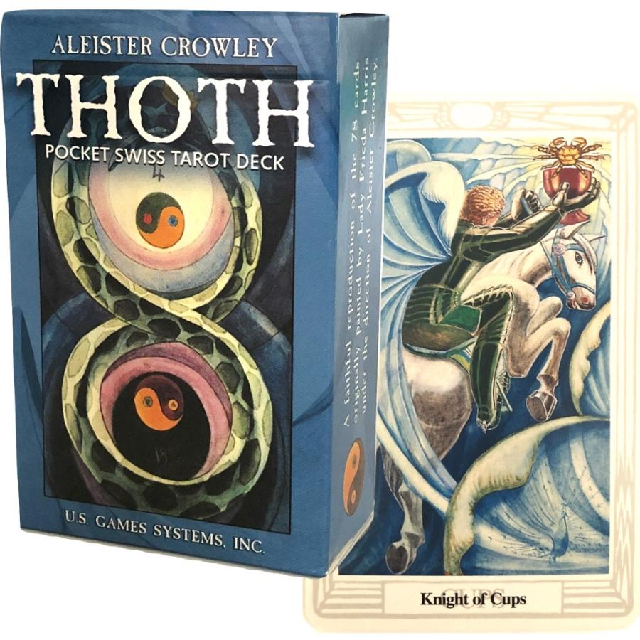 タロットカード アレイスター クロウリー トート タロット ポケット デッキ  US版　Aleister Crowley Thoth Tarot Deck Pocket 日本語解説書付き｜item-island-jp2