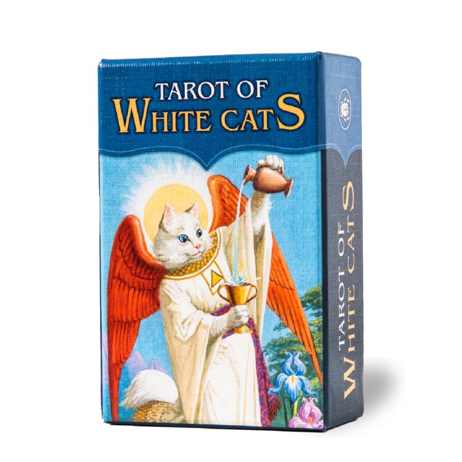 激安挑戦中 タロットカード 78枚 ウェイト版 ミニチュア タロット占い ホワイトキャッツ タロット ミニ Tarot Of White Cats Mini 日本語解説書付き ブランド買うならブランドオフ