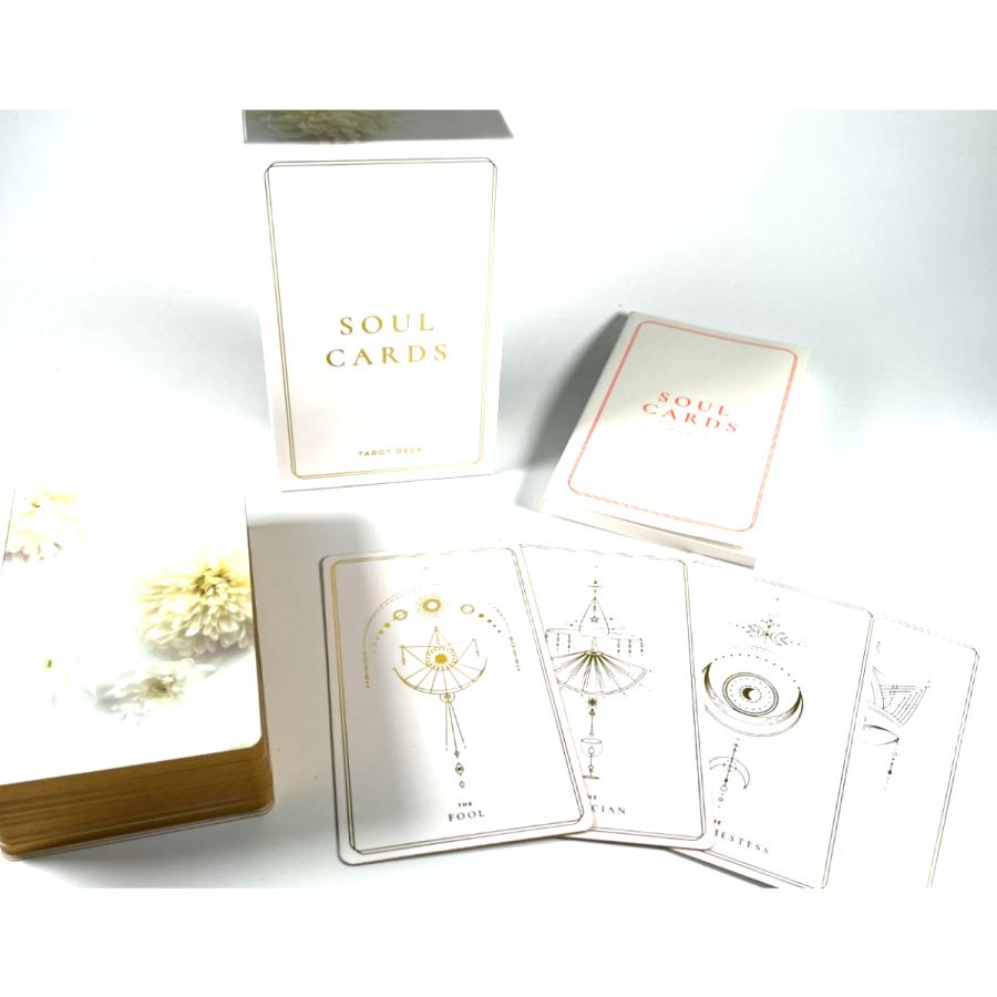 【正規品タロットカード】海外インディーズ✨レア色✨ホワイトカラータロット✨新品 ソウルカード タロット ホワイト・ダリア Soul Cards WHITE