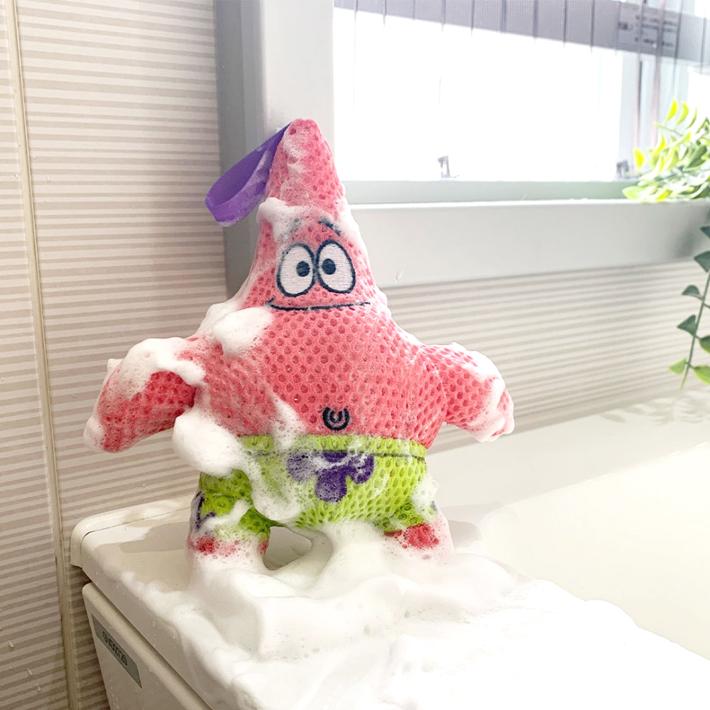 Hashy パトリック スポンジ・ボブ バスぐるみ お風呂 スポンジ Hashy パトリック スポンジ・ボブ バスぐるみ お風呂 スポンジ