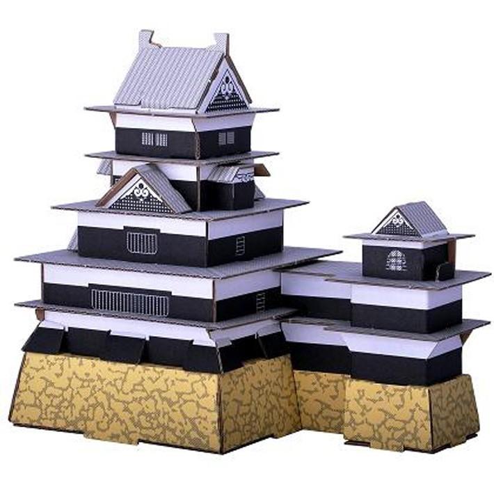hacomo 日本のお城 松本城 玩具 おもちゃ 組立式 工作 ダンボール