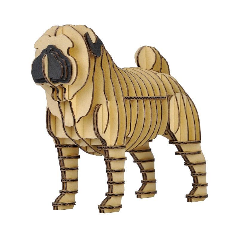 Hacomo Grid ハコモ グリッド パグ 犬 玩具 おもちゃ 組立式 工作 ダンボール クラフト 春休み Gw 夏休み 冬休み 宿題 工作キット アイテムジャパン 通販 Yahoo ショッピング